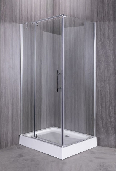 Душевой уголок Esbano ESR-8190 100x80 ESUGR8190 профиль Хром стекло прозрачное