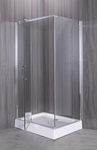 Душевой уголок Esbano ESR-8190 100x80 ESUGR8190 профиль Хром стекло прозрачное