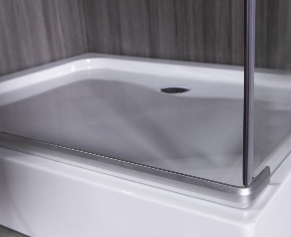 Душевой уголок Esbano ESR-8190 100x80 ESUGR8190 профиль Хром стекло прозрачное