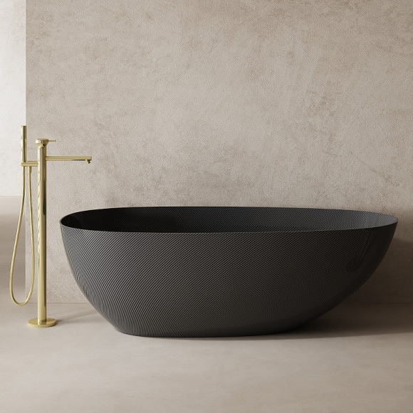 Карбоновая ванна Abber Karbon 170x80 AK9011-1.7 Черная без гидромассажа Карбоновая ванна Abber Karbon 170x80 AK9011-1.7 Черная без гидромассажа