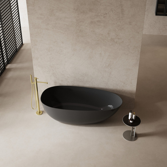 Карбоновая ванна Abber Karbon 170x80 AK9011-1.7 Черная без гидромассажа Карбоновая ванна Abber Karbon 170x80 AK9011-1.7 Черная без гидромассажа