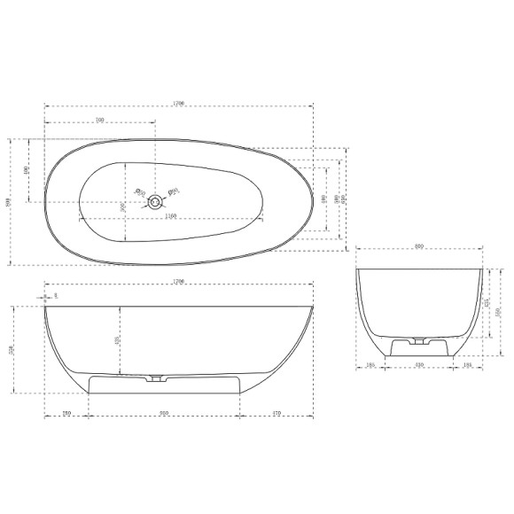 Карбоновая ванна Abber Karbon 170x80 AK9011-1.7 Черная без гидромассажа Карбоновая ванна Abber Karbon 170x80 AK9011-1.7 Черная без гидромассажа