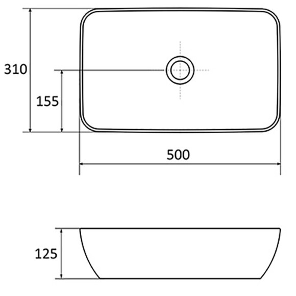 Раковина-чаша Ravak Uni Slim 50 XJX01150001 Белая Раковина-чаша Ravak Uni Slim 50 XJX01150001 Белая