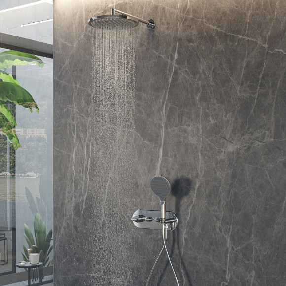 Душевая система Bossini Apice L10505.030 с термостатом Хром Душевая система Bossini Apice L10505.030 с термостатом Хром