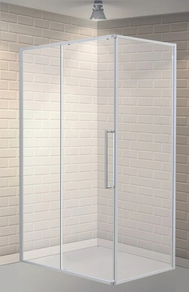 Душевой уголок Esbano Surf 120x80 ESOGS128PSC профиль Хром стекло прозрачное