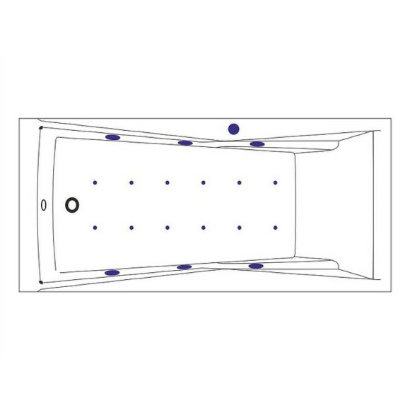 Акриловая ванна Excellent Palace 170x75 WAEX.PAL17.RELAX.GL с гидромассажем Акриловая ванна Excellent Palace 170x75 WAEX.PAL17.RELAX.GL с гидромассажем