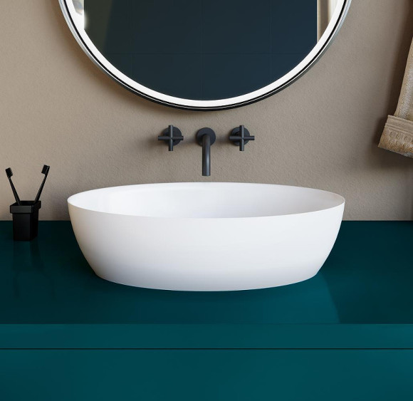 Раковина-чаша Salini Alda 58 110621M Белая матовая Раковина-чаша Salini Alda 58 110621M Белая матовая