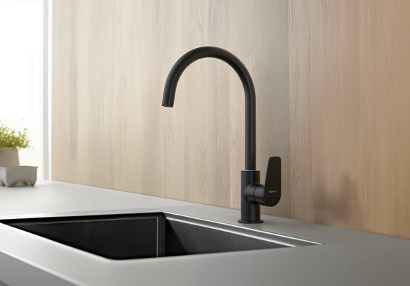 Смеситель для кухни Aquatek Бетта AQ1182MB Черный матовый Смеситель для кухни Aquatek Бетта AQ1182MB Черный матовый