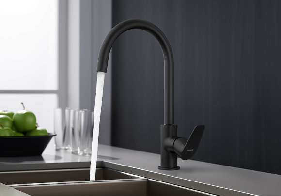 Смеситель для кухни Aquatek Бетта AQ1182MB Черный матовый Смеситель для кухни Aquatek Бетта AQ1182MB Черный матовый