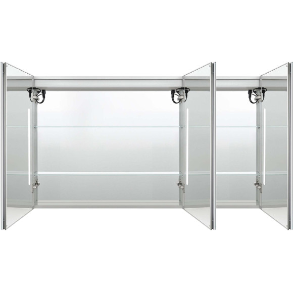 Зеркальный шкаф Aquatek 120 AQ7129-MLC с подсветкой Хром Зеркальный шкаф Aquatek 120 AQ7129-MLC с подсветкой Хром