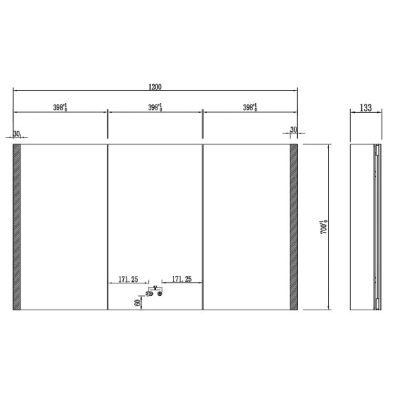 Зеркальный шкаф Aquatek 120 AQ7129-MLC с подсветкой Хром Зеркальный шкаф Aquatek 120 AQ7129-MLC с подсветкой Хром