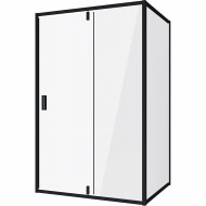 Душевой уголок Niagara Nova 110х70 NG-83-11AB-A70B профиль Черный стекло прозрачное