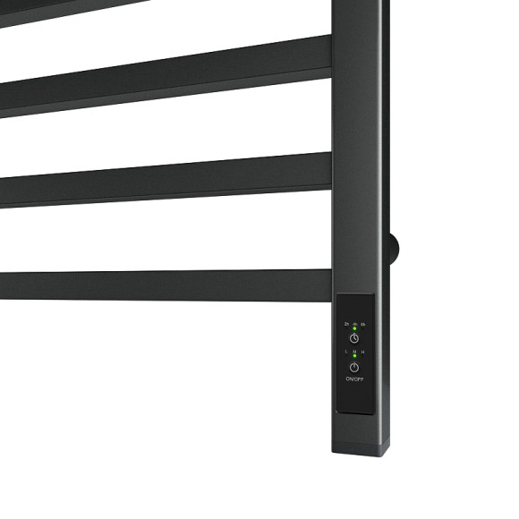 Электрический полотенцесушитель Point Вега PN71856GB П7 500x600 диммер справа Графит блеск