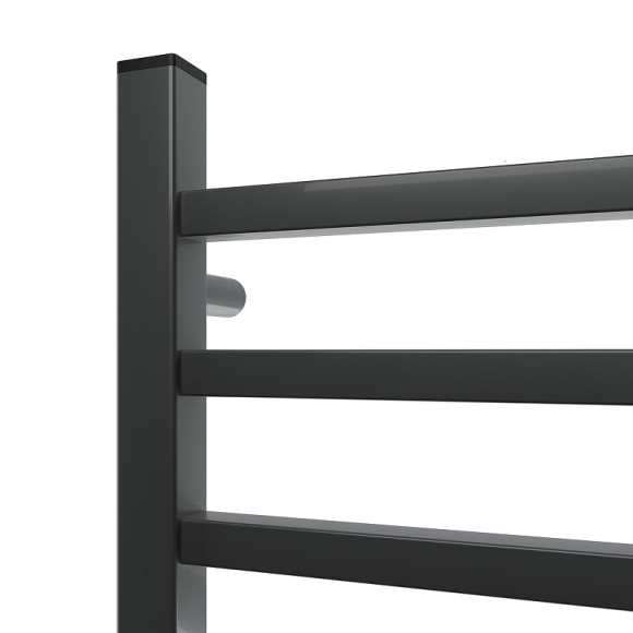 Электрический полотенцесушитель Point Вега PN71856GB П7 500x600 диммер справа Графит блеск