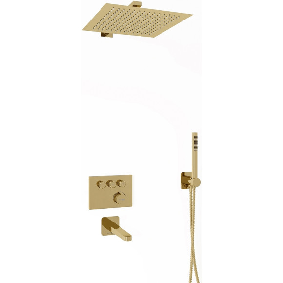 Душевая система WasserKRAFT Sauer A7158.183.261.280.197.281.187 Thermo с термостатом Золото глянцевое