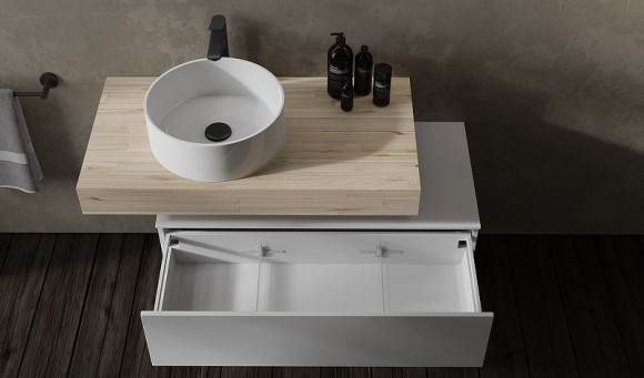 Тумба Jorno Modulare 60 Mdlr.01.60/P/W/JR подвесная Белая