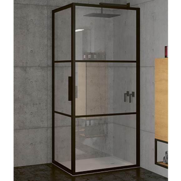 Душевой уголок Riho Grid 90x100 G004012121 (GB2090100) профиль Черный стекло прозрачное