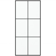 Душевая перегородка Bravat Black Line 90 BG090.5413B профиль Черный стекло прозрачное