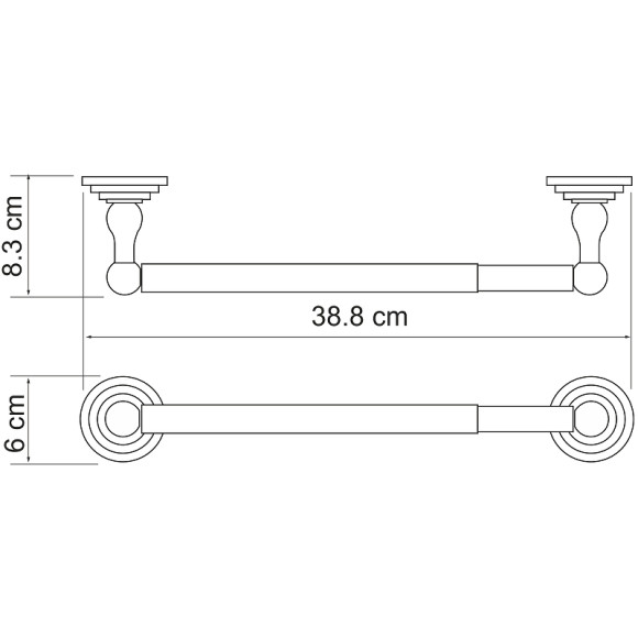 Держатель бумажных полотенец WasserKRAFT Ammer K-7091 Хром матовый Держатель бумажных полотенец WasserKRAFT Ammer K-7091 Хром матовый