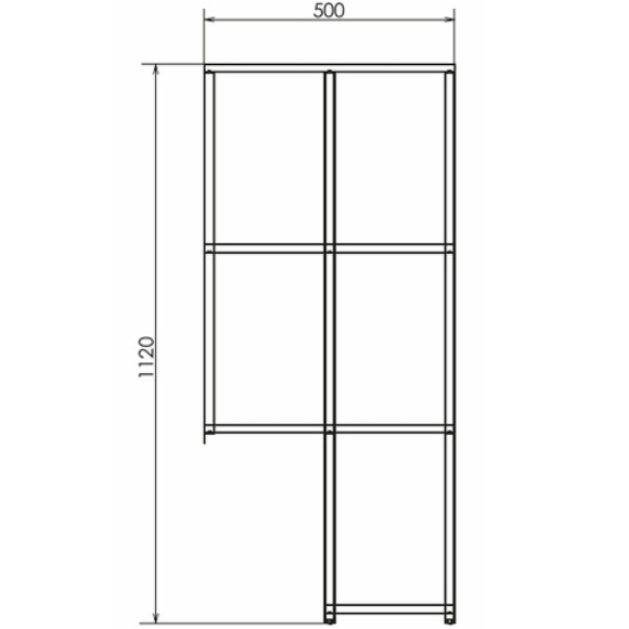 Стеллаж Comforty Порто 50 00-00010675 подвесной Дуб дымчатый
