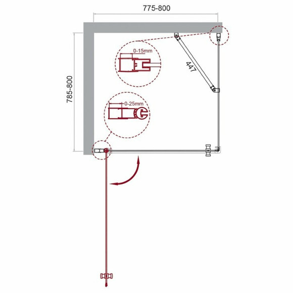 Душевой уголок BelBagno Etna 80х80 ETNA-A-1-80-C-Cr профиль Хром стекло прозрачное Душевой уголок BelBagno Etna 80х80 ETNA-A-1-80-C-Cr профиль Хром стекло прозрачное