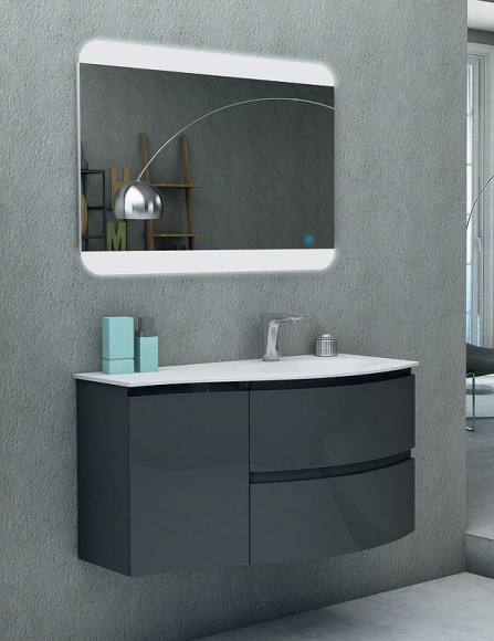 Тумба под раковину Cezares Vague 69 44221 подвесная Antracite