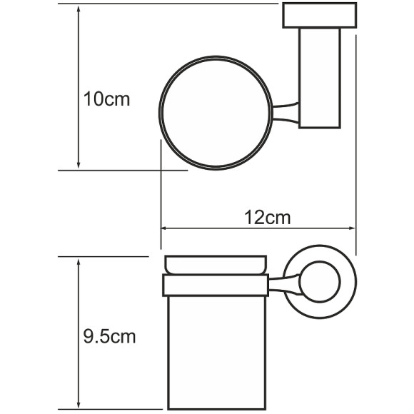 Стакан для зубных щеток WasserKRAFT Donau K-9428 Хром Стакан для зубных щеток WasserKRAFT Donau K-9428 Хром