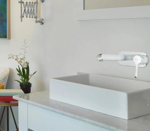 Смеситель для раковины Gappo G03-8 G1003-28 Белый Хром