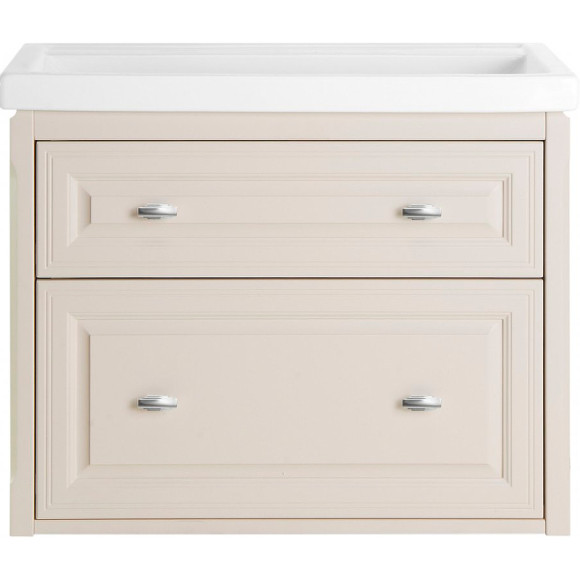 Комплект мебели для ванной ASB-Woodline Кастелло 80 Бежевый