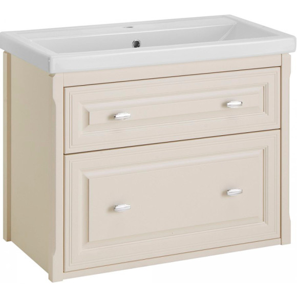 Комплект мебели для ванной ASB-Woodline Кастелло 80 Бежевый