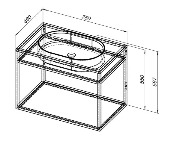 Консоль под раковину Allen Brau Liberty 75 1.33001.60 Медь браш Консоль под раковину Allen Brau Liberty 75 1.33001.60 Медь браш