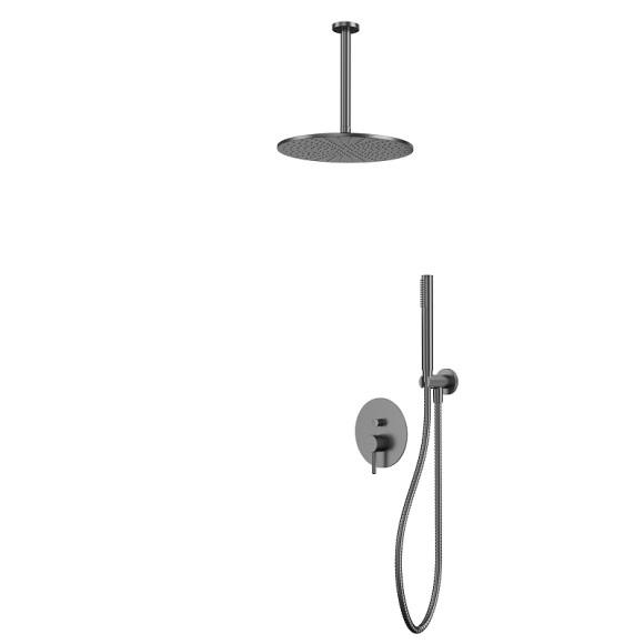 Душевая система Whitecross Y gunmetal YSET12GM Оружейная сталь