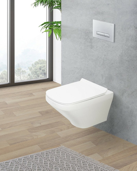 Унитаз BelBagno Sela BB3201CHR подвесной Белый без сиденья Унитаз BelBagno Sela BB3201CHR подвесной Белый без сиденья