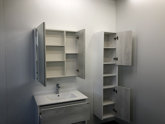 Зеркальный шкаф Comforty Женева 75 00004137096 Дуб белый