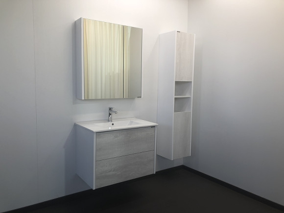 Зеркальный шкаф Comforty Женева 75 00004137096 Дуб белый