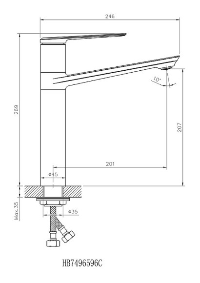 Смеситель для кухни Orange Mari M07-000cr Хром Смеситель для кухни Orange Mari M07-000cr Хром