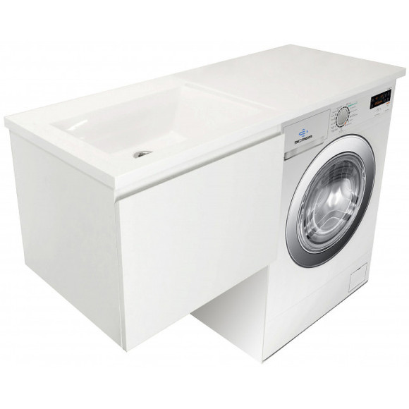 Тумба с раковиной Эстет Dallas Luxe 100 L ФР-00002321 подвесная Белая