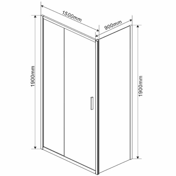 Душевой уголок Vincea Garda 150x90 VSR-1G9015CLB профиль Черный стекло прозрачное Душевой уголок Vincea Garda 150x90 VSR-1G9015CLB профиль Черный стекло прозрачное