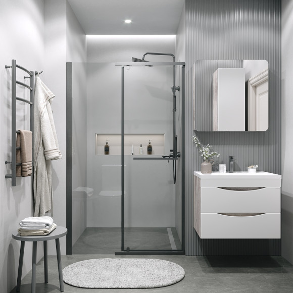 Душевая дверь Grossman Pragma 120 100.K33.03.120.42.00 профиль Графит сатин стекло прозрачное Душевая дверь Grossman Pragma 120 100.K33.03.120.42.00 профиль Графит сатин стекло прозрачное