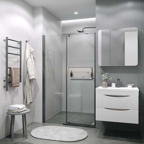 Душевая дверь Grossman Pragma 120 100.K33.03.120.42.00 профиль Графит сатин стекло прозрачное Душевая дверь Grossman Pragma 120 100.K33.03.120.42.00 профиль Графит сатин стекло прозрачное