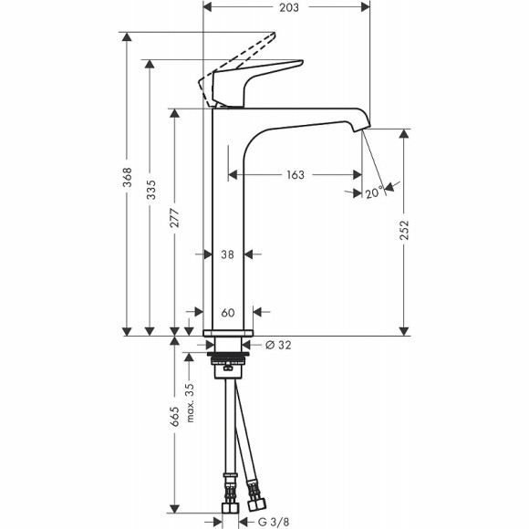 Смеситель для раковины Axor Citterio E 36113000 Хром Смеситель для раковины Axor Citterio E 36113000 Хром