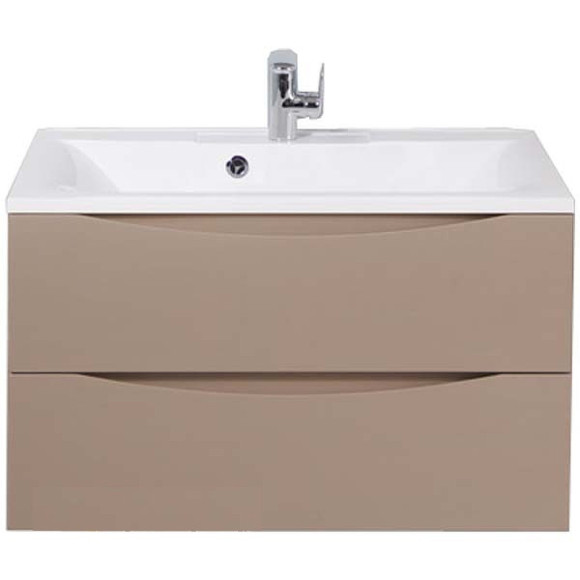 Тумба под раковину BelBagno Marino 80 MARINO-800-2C-SO-CL-P подвесная Capucino Lucido