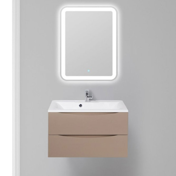 Тумба под раковину BelBagno Marino 80 MARINO-800-2C-SO-CL-P подвесная Capucino Lucido