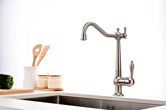 Смеситель для кухни Paulmark Retro Re213226-NI Никель Смеситель для кухни Paulmark Retro Re213226-NI Никель