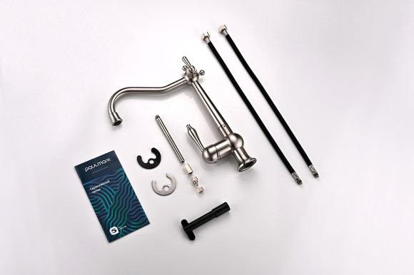 Смеситель для кухни Paulmark Retro Re213226-NI Никель Смеситель для кухни Paulmark Retro Re213226-NI Никель