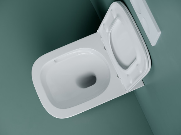 Унитаз Ceramicanova Union CN4009T подвесной Белый с сиденьем Микролифт