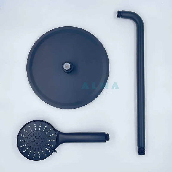 Душевая система ALMAes Ruver TVZ-8830 Черная матовая Душевая система ALMAes Ruver TVZ-8830 Черная матовая