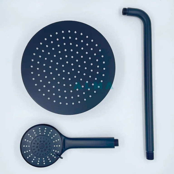 Душевая система ALMAes Ruver TVZ-8830 Черная матовая Душевая система ALMAes Ruver TVZ-8830 Черная матовая