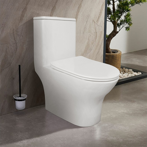 Унитаз моноблок Azario Terni AZ-8618 с бачком и сиденьем Микролифт Унитаз моноблок Azario Terni AZ-8618 с бачком и сиденьем Микролифт