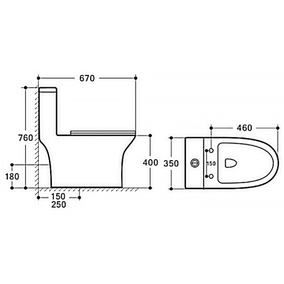 Унитаз моноблок Azario Terni AZ-8618 с бачком и сиденьем Микролифт Унитаз моноблок Azario Terni AZ-8618 с бачком и сиденьем Микролифт